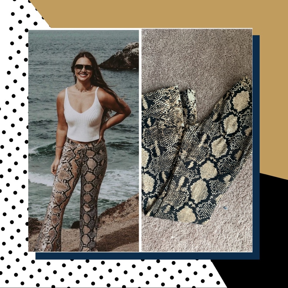 Snakeskin pants